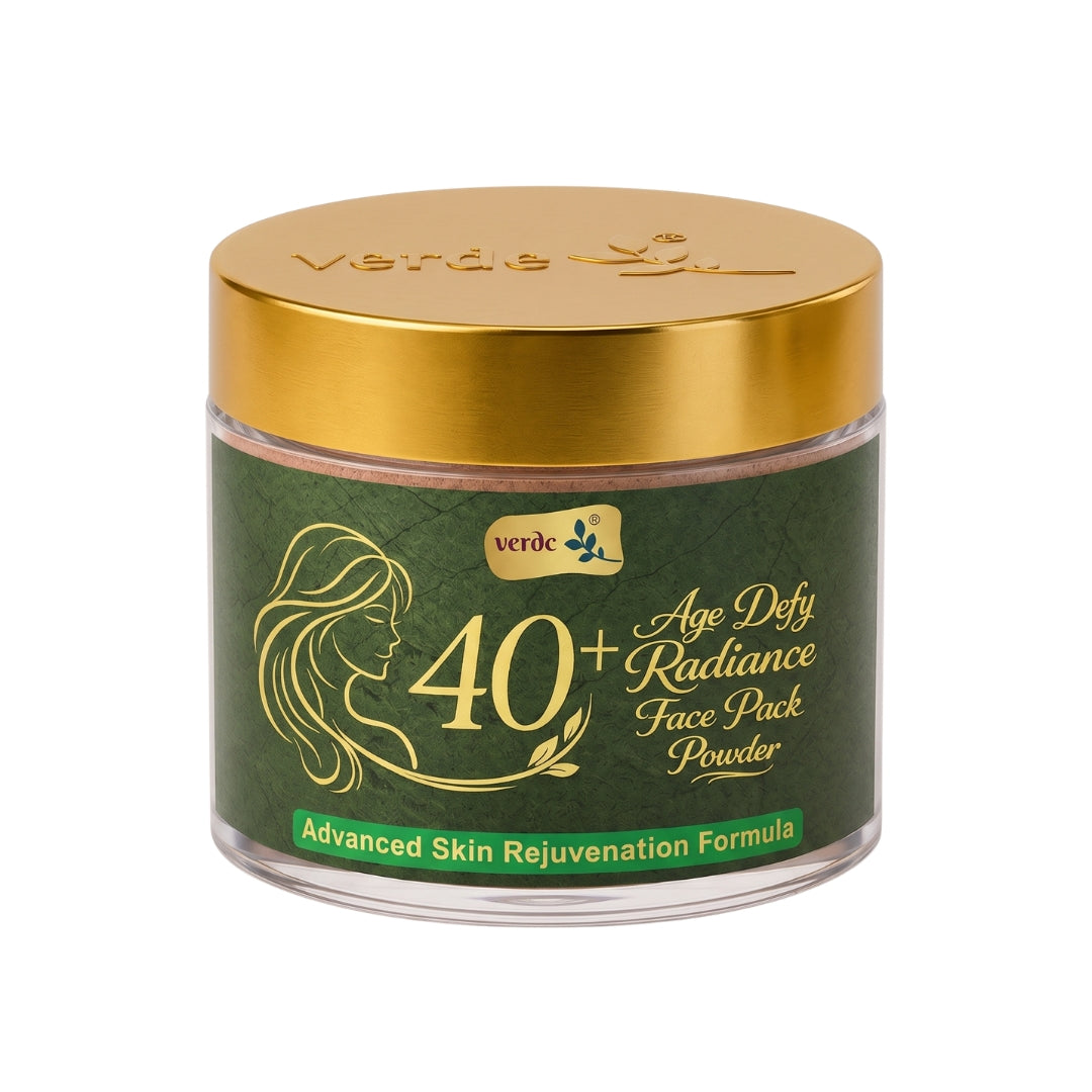 verdc 40+ Age Defy Face Pack | Natural Anti-Ageing Face Pack for Women | With Red Sandalwood, Kasturi Manjal & French Pink Clay | 100g