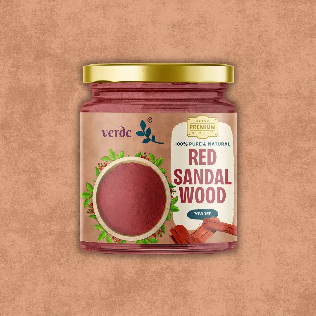 Pure & Natural Red Sandalwood Face Pack Powder | Premium Forest Grade