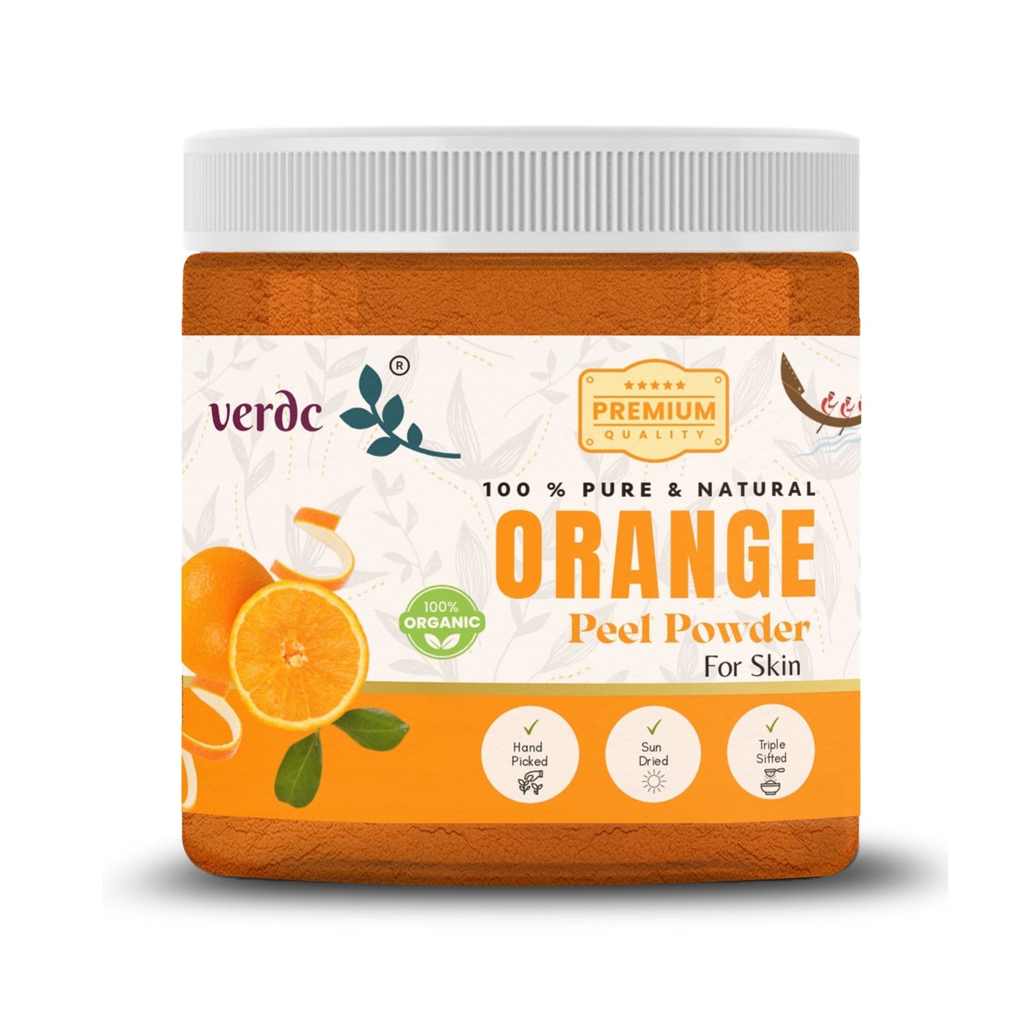 100% Pure & Natural Orange Peel Powder for Bright Skin - (100 GM) My Store