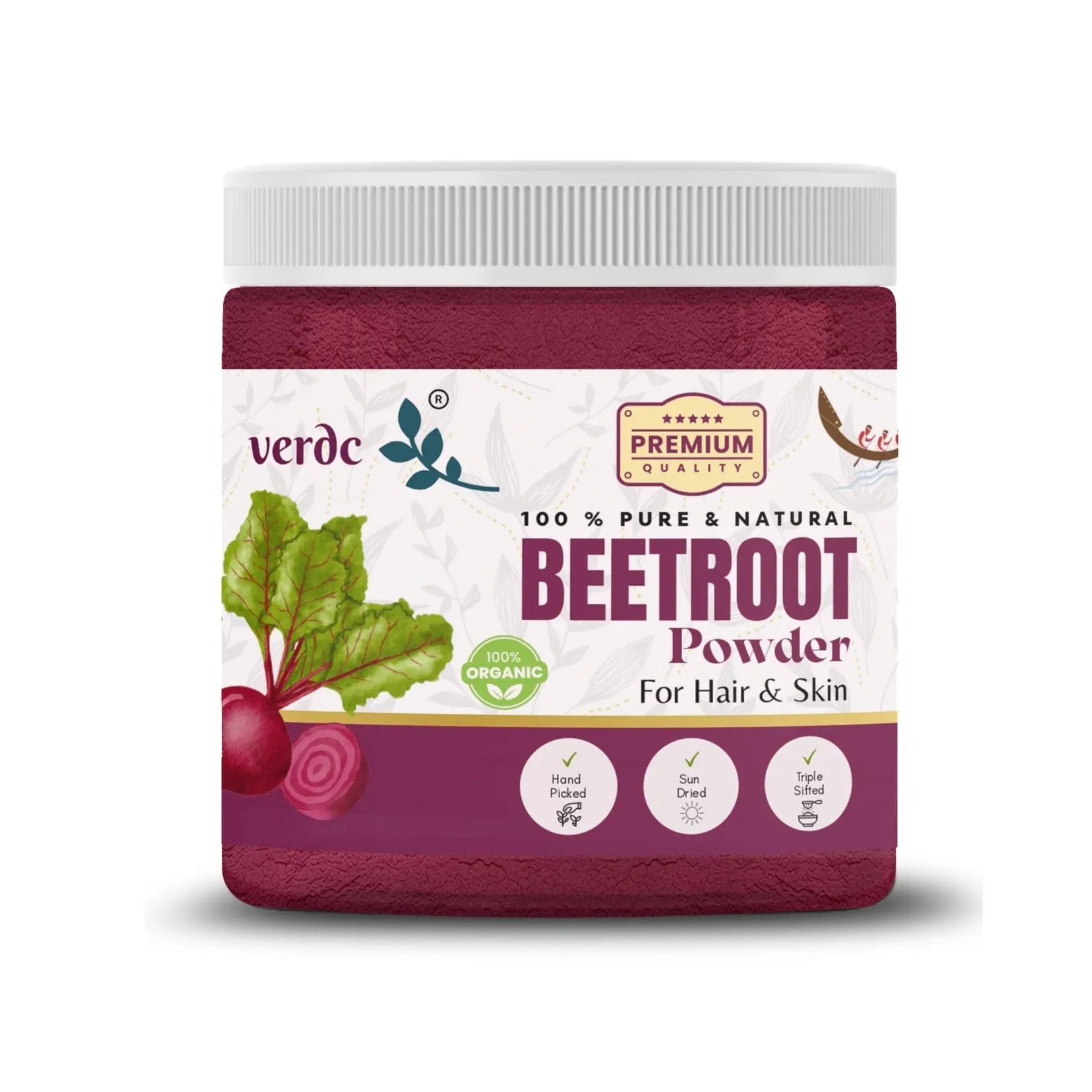 Pure & Natural Beetroot Powder for Face/Hair/Lips