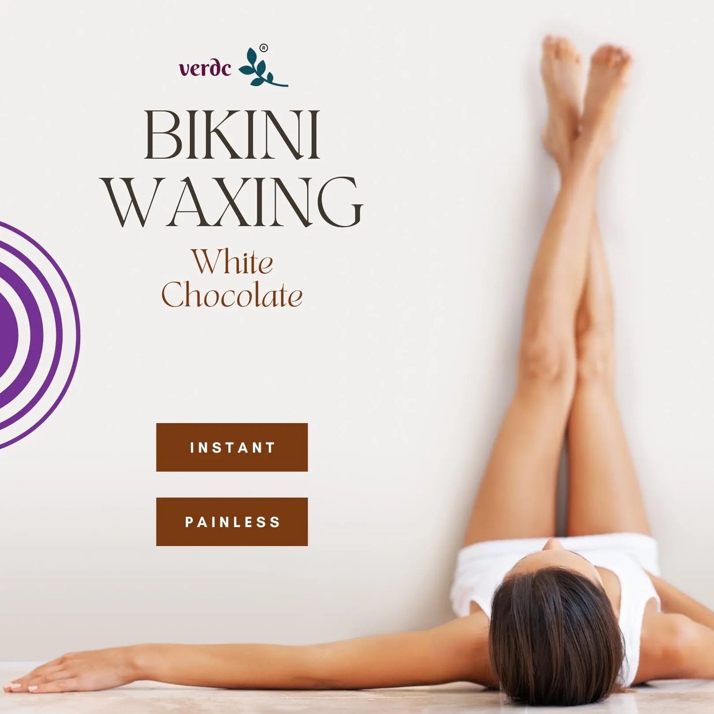 Bikini Wax Powder for Intimate Area - White Chocolate | Painless & Instant - All Skin Type