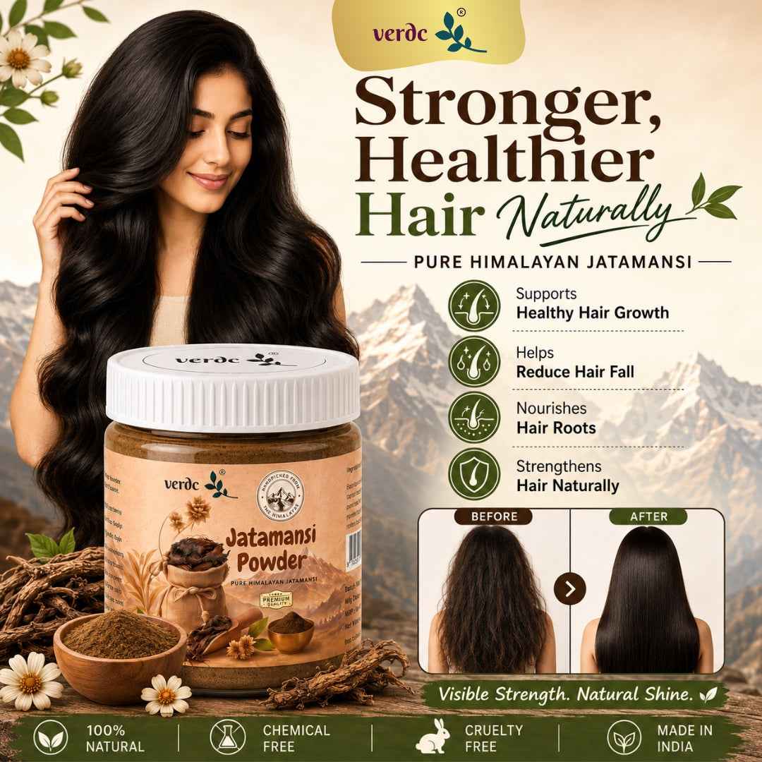 verdc Jatamansi Powder | Natural Hair Care Powder | Supports Healthy Hair & Scalp | 100g