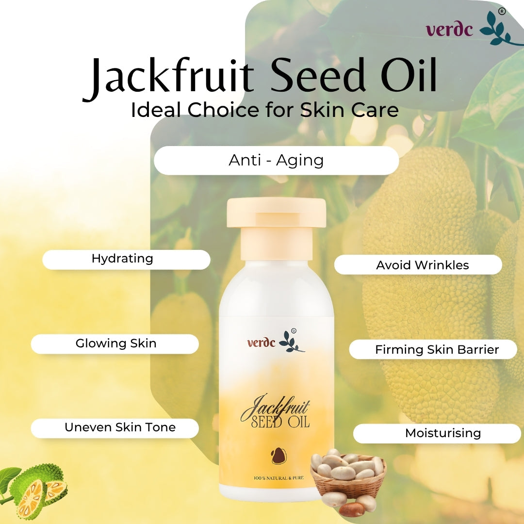 Jackfruit Seed Oil Premium for Face Beauty - 100% Pure & Natural Oil- Traditional & Unique Face Oil For Anti - aging, Wrinkles, Fine lines & dryness- cold pressed- 100 ml verdc