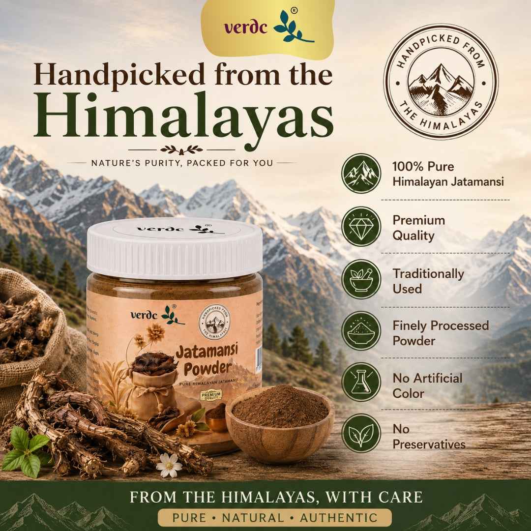 verdc Jatamansi Powder | Natural Hair Care Powder | Supports Healthy Hair & Scalp | 100g