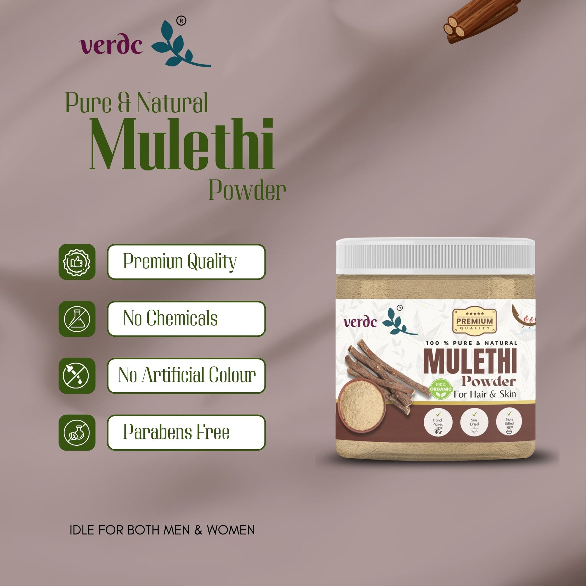 100% Pure & Natural Mulethi Powder for Face/Hair (Liquorice /Yashimadhu -100 GM) My Store