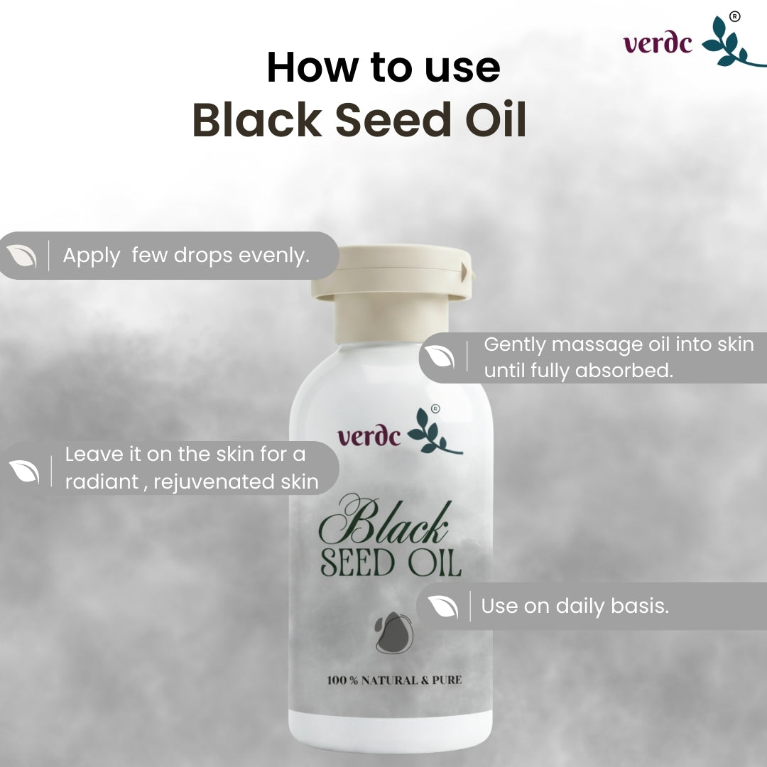 Pure & Natural Black Seed Oil | Cold Pressed Kalonji (Nigella sativa) Oil For Hair Growth