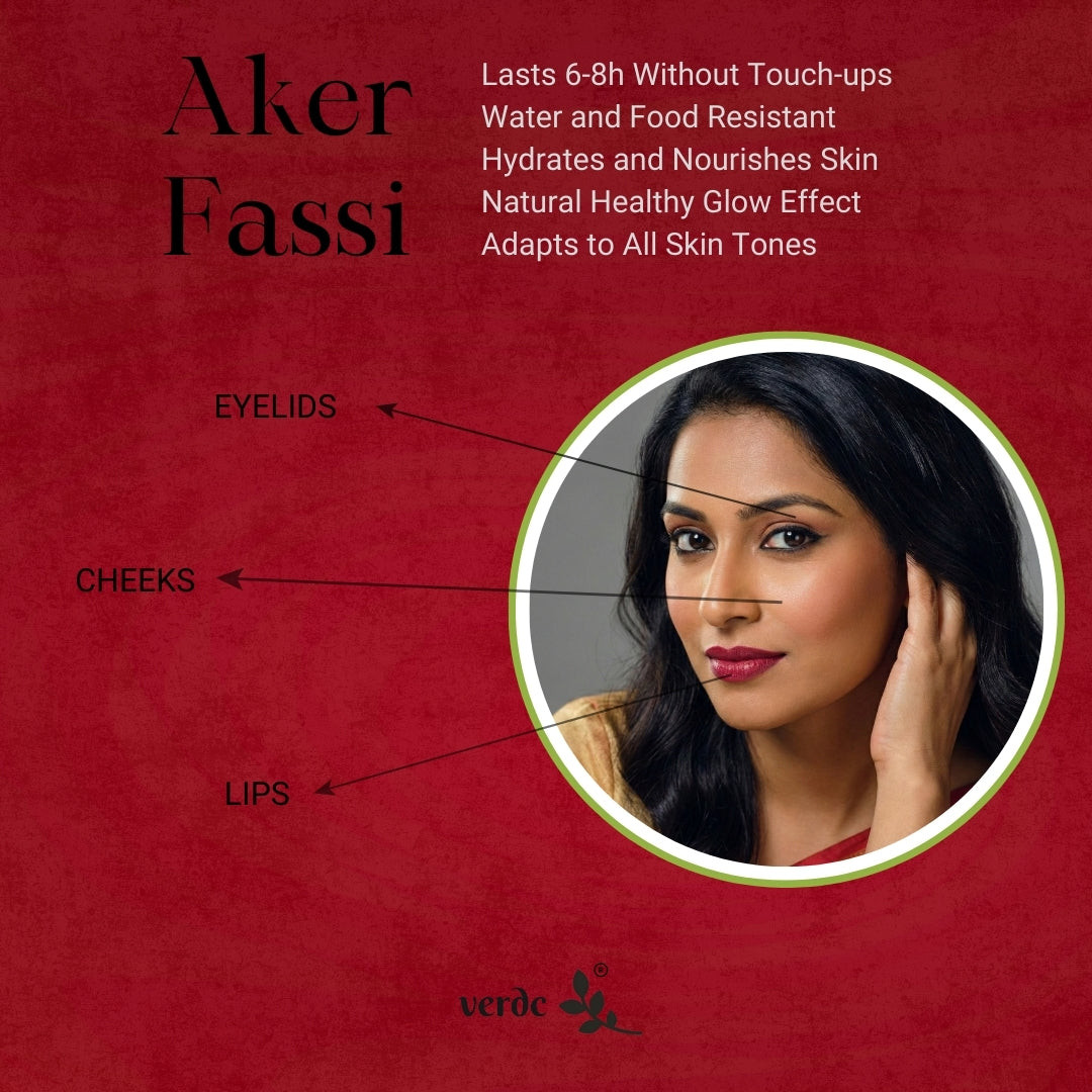 Moroccan Aker Fassi Powder |100% Authentic Traditional Moroccan Skincare - Brightens & Evens Skin Tone | All Skin Types (50 GM) - verdc