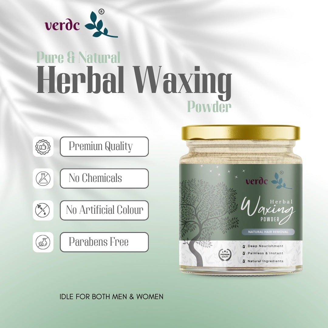 Herbal Painless & Quick Hair Removal Wax Powder For All Skin Type - No Harmful Chemicals - No Irritation, No Skin rashes-120 Gm My Store