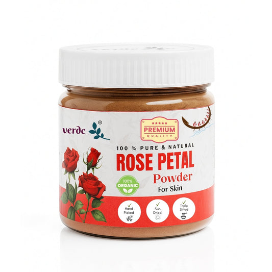 Pure & Natural Rose Petals Powder for Face/Hair/Lip -Glowing Skin