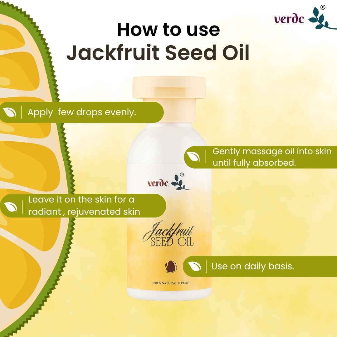 Jackfruit Seed Oil Premium for Face Beauty - 100% Pure & Natural Oil- Traditional & Unique Face Oil For Anti - aging, Wrinkles, Fine lines & dryness- cold pressed- 100 ml verdc
