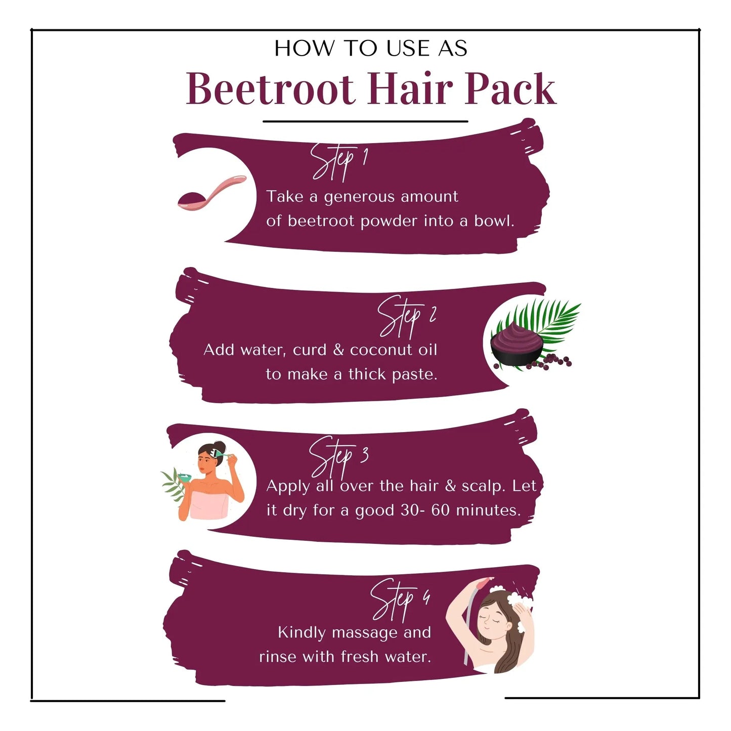 Pure & Natural Beetroot Powder for Face/Hair/Lips
