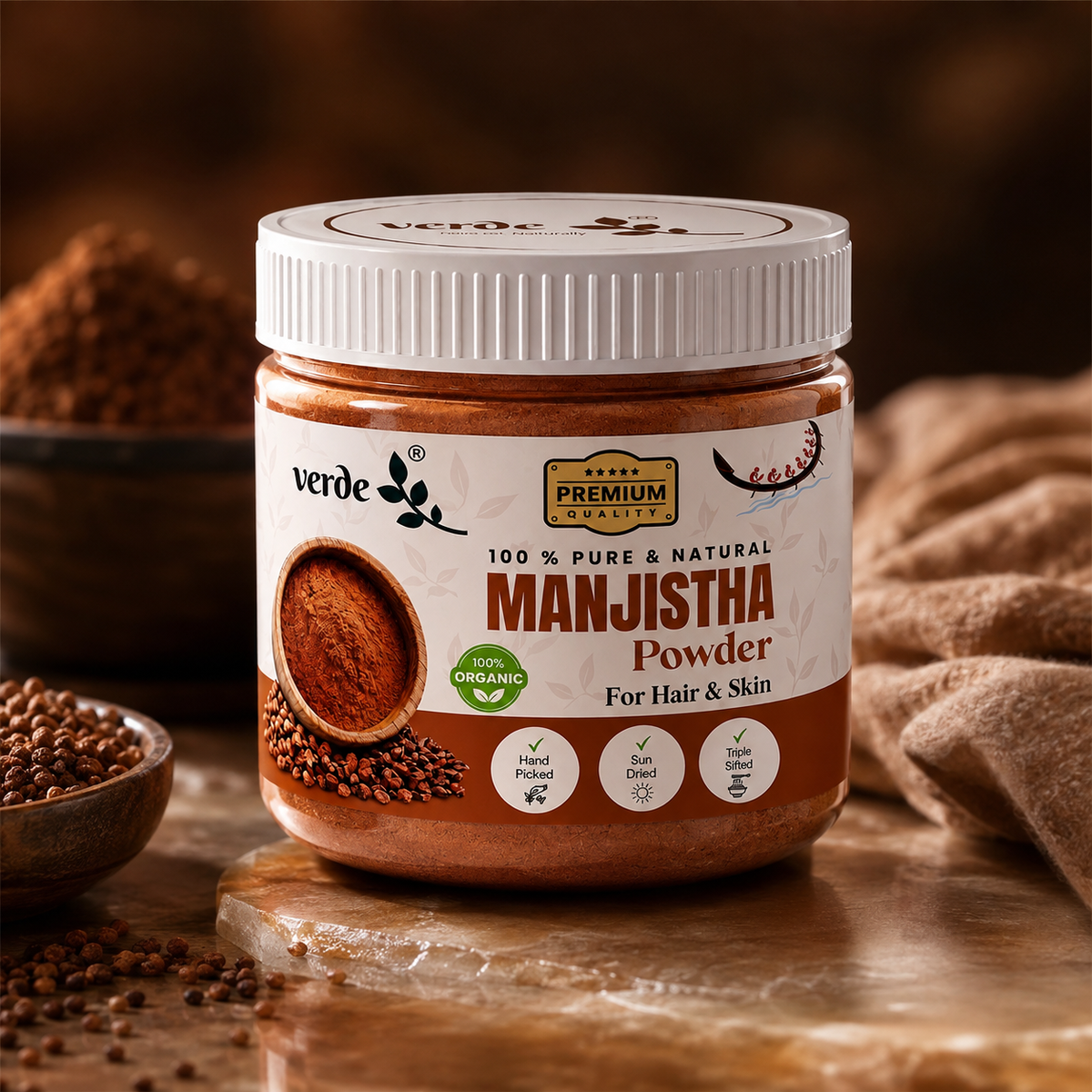 Pure & Natural Manjistha Powder for Face/Hair/Skin