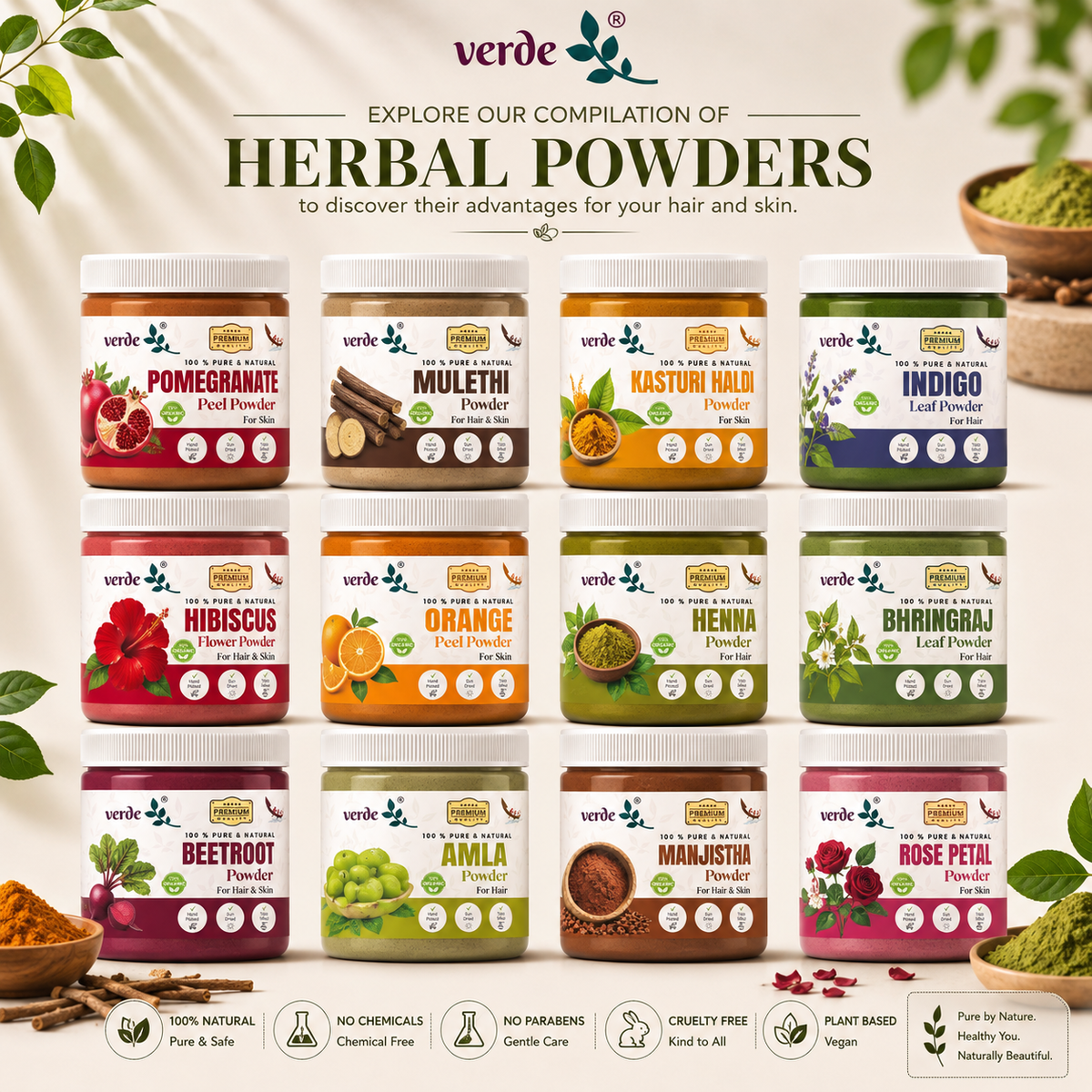 Pure & Natural Manjistha Powder for Face/Hair/Skin