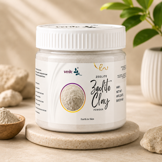 Zeolite Clay Powder for Body, Face and Hair | Face mask, Face scrub,Body Cleanser (125 GM)