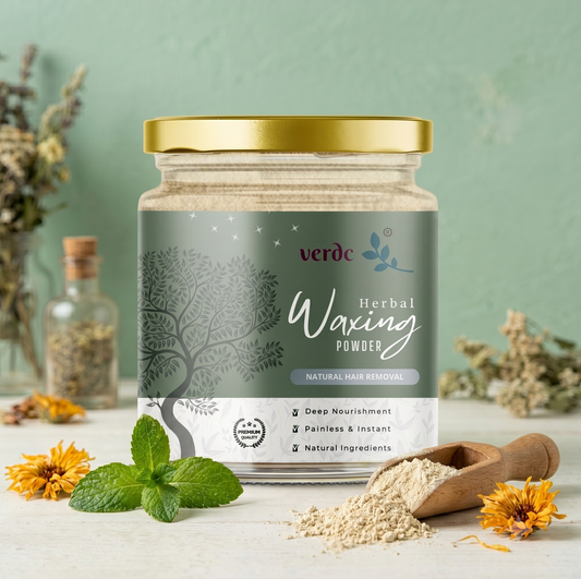 Herbal Painless & Quick Hair Removal Wax Powder For All Skin Type - No Harmful Chemicals - No Irritation, No Skin rashes