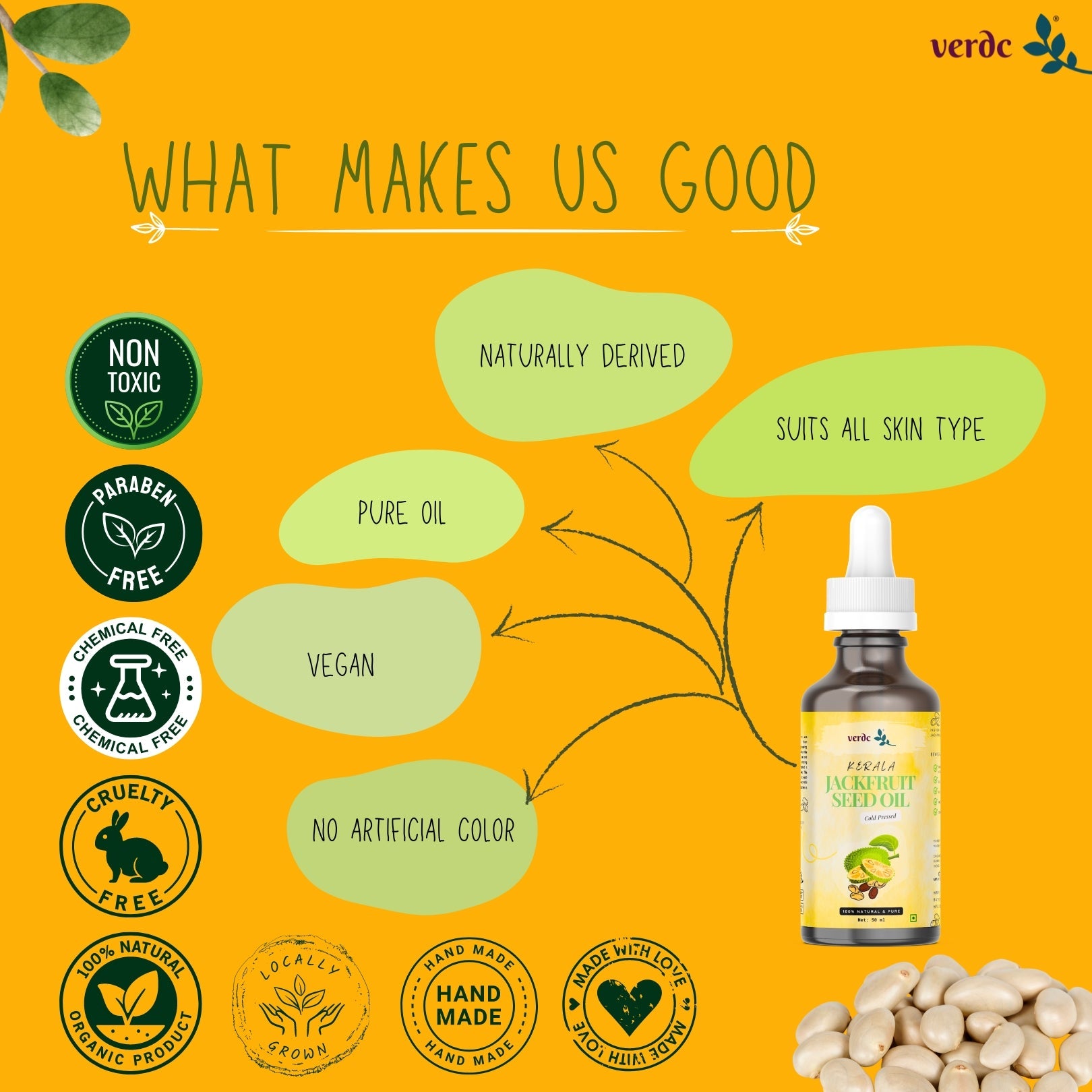 Premium Jackfruit Seed Oil for Face Beauty - Face Oil For Anti - aging - 50 ml My Store