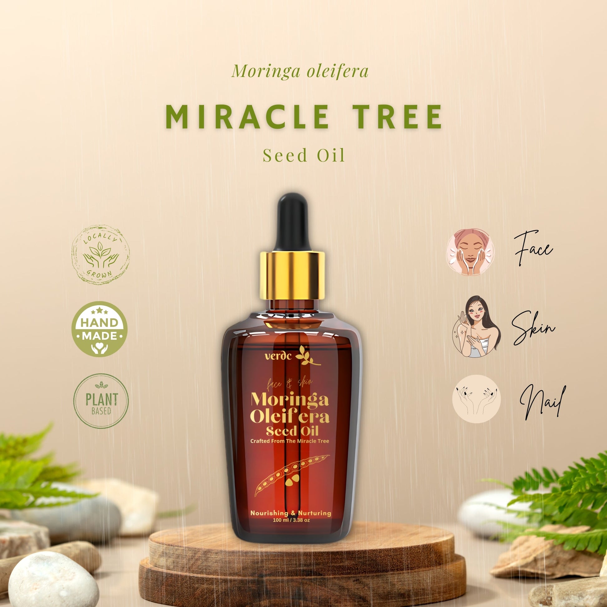 100% Pure Organic Moringa Seed Oil - Premium Moringa Oleifera Seed Oil -100 ML My Store